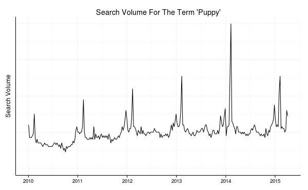 Search Volume for 'puppy'